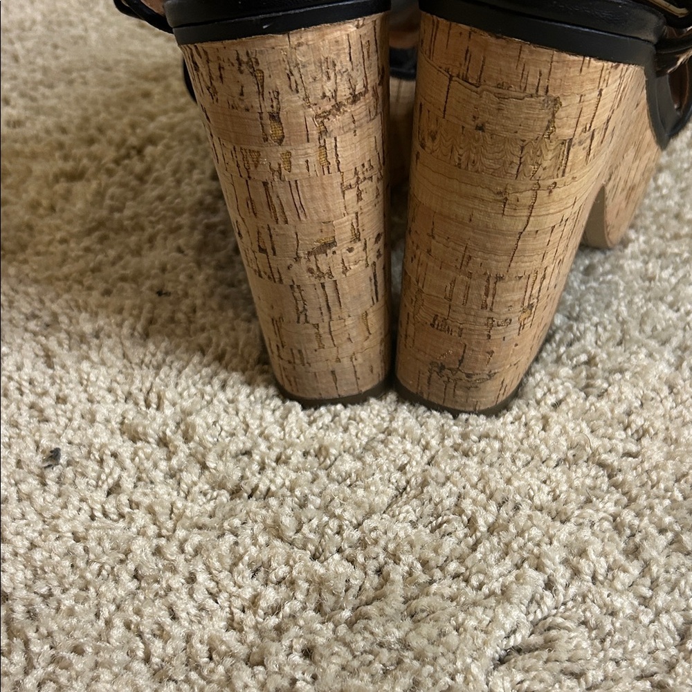 Franco Sarto Leopard Print Platform Heels - Picture 3 of 4